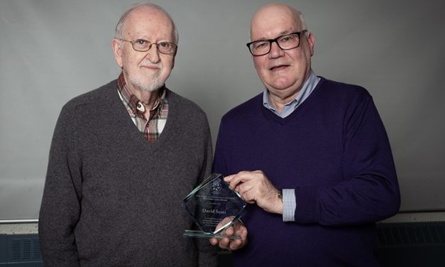 Presentation of the “Pamela Leaman Outstanding Contribution Award” to past Board Member, David Scott